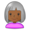 Old Woman - Medium Black emoji on Samsung
